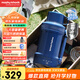 摩飛電器（Morphyrichards）電熱水壺 便攜式燒水壺 家用戶外旅行1L大容量雙層304不銹鋼保溫防燙旅行電水壺電熱水杯MR6061藍(lán)