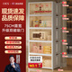 OES收納柜儲置物柜收納箱帶輪置簡(jiǎn)易零食柜衣柜子可折疊家用廚房柜子 【75面寬】折疊免安裝/加粗加厚 五層【近期熱銷(xiāo)/性?xún)r(jià)比推薦】