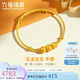 六福珠寶 黃金手鐲轉(zhuǎn)運珠足金寶寶滿月禮計價A03TBGB0033 約4.97克
