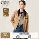 Teenie Weenie小熊女裝巴恩風(fēng)外套2025秋季新款燈芯絨拼接翻領(lǐng)夾克 卡其色 XS