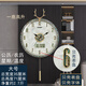 凱琴夜光電波自動(dòng)對(duì)時(shí)鐘表掛鐘客廳掛墻鐘掛墻時(shí)鐘萬年歷客廳掛鐘家用 大號(hào)7268云母貝殼盤帶日歷貝殼字 1cm 手動(dòng)調(diào)時(shí)機(jī)芯（保10年）