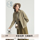 紫涵（ZIHAN）紫涵綠色長袖襯衫短外套女春季森系小個子寬松慵懶上衣 苔蘚綠 L