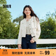 森馬外套女短款墊肩流蘇優(yōu)雅春秋小香風(fēng)修身粗花呢109524108010