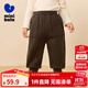 迷你巴拉【保暖抑菌】男女童長(cháng)褲加絨褲子冬新款 深咖啡50904 【蓄熱一體絨】 90