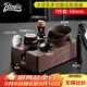 Bincoo咖啡壓粉底座布粉器套裝敲渣桶壓粉錘器多功能填壓收納座咖啡配件 【58mm】木紋色底座7件套-B版-