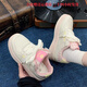 回力四季鞋子粉色少女心厚底小白鞋女2025新款夏季百搭運動(dòng)休閑面包板鞋 米粉 順豐包郵 35 [標準尺碼]