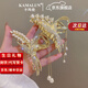 卡瑪倫2025新款麥穗發(fā)夾后腦勺高端發(fā)卡女鯊魚(yú)夾頭飾生日七夕情人節禮物 麥穗+鈴蘭花組合（要刻字