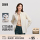 森馬（Semir）長(cháng)袖襯衫女冬中長(cháng)款寬松純棉燈芯絨純色襯衣通勤上衣101724105001
