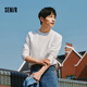 森馬（Semir）長袖T恤男純棉2025春季打底上衣純色基礎(chǔ)百搭情侶款109925101201