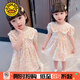 G.DUCKKIDS童裝女童連衣裙夏季2024新款兒童裙子洋氣公主裙小童女孩碎花裙 圖片色 90碼(建議身高80-90 1歲半-2歲)