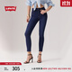 Levi's李維斯女士721緊身高腰休閑簡(jiǎn)約修身顯瘦肯豆風(fēng)牛仔長(cháng)褲 深藍色 28 (28)