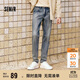 森馬（Semir）森柔牛仔|牛仔褲男修身小腳褲秋季經(jīng)典百搭長(cháng)褲彈力103524124107A