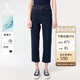 哈吉斯（HAZZYS）女裝直筒褲PHIZ仔褲ATDSP0CAX01 深藏青色DN 40(160/72A40)