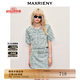 MAXRIENY【異域·摩洛哥-商場同款】精致休閑直身短款菱格外套 冰藍 S 01