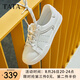 他她（TATA）小白鞋2025秋商場同款時(shí)尚休閑鞋百搭女板鞋新款CK701CM5 白色 37