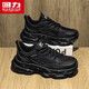 回力男鞋2026新款春季透氣網(wǎng)面潮流百搭休閑運動(dòng)老爹鞋 黑色 39