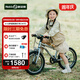 Nabiis那貝斯兒童自行車(chē)3-6-7-8歲男女孩青少年山地超輕單車(chē)16寸高配銀
