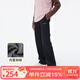 onmygame【理想褲】女童長(cháng)褲女孩休閑運動(dòng)寬松瑜伽褲春秋季褲子 暗夜黑 加絨款 160