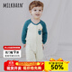 Milkbarn嬰兒衣服寶寶春秋長(cháng)袖連體服新生兒純棉哈衣爬服連體衣 夢(mèng)海徜徉 73cm (6-12m)