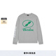 WE11DONE【明星同款】男女同款經(jīng)典字母logo印花長袖T恤打底衫 灰色 L