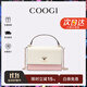 COOGI包包女款輕奢品牌女士斜挎包女單肩包女情人節生日禮物送女友老婆 粉色 京倉直發(fā)
