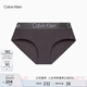 Calvin Klein內(nèi)衣女士提花腰邊ck莫代爾混紡防夾臀半包臀三角內(nèi)褲女QP1057A 5DG-黑灰色 1條 XS