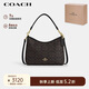 蔻馳（COACH）【品牌直供】女士LAUREL中號手提單肩斜挎包流浪包人造革