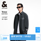 杰克·瓊斯（JACK&JONES）秋季新款NBA聯(lián)名舒適基礎百搭簡約風翻領襯衫外套男裝2251O302 E44黑砂色 L
