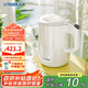 虎牌（TIGER）電熱水壺 雙層防燙 快燒水壺 PCG-G10C 1L電水壺 白色