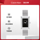 凱文克萊（Calvin Klein）CK手表方華款復古小方表石英女表女神節禮物25200399