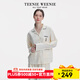 TEENIE WEENIE小熊睡衣女款春夏季2025新款舒適休閑開衫棉翻領甜美家居服套裝 梔子白 M