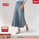 Levi's【商場(chǎng)同款】李維斯25春夏新款女士洗水牛仔半身裙003WA 藍色 XL (28)
