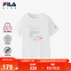 FILA斐樂(lè )兒童童裝短T類(lèi)2025年夏季女小童針織短袖衫