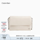 Calvin Klein通勤單肩斜挎包禮物鏈條包包金屬字母CK女包小方包枕頭包DH3571 QDV-蛋殼色 OS