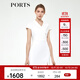 PORTS寶姿春夏新品女裝短袖長(cháng)連衣裙ALM8D134NWB011 奶白色 M (6)