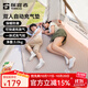 探路者（TOREAD）充氣床墊 戶(hù)外防潮墊氣墊露營(yíng)旅行睡墊帶枕頭雙人充氣床墊 雙人-卡其 均碼
