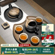 萬(wàn)仟堂（Edenus）高檔功夫茶具套裝 帶茶盤(pán)中式茶具成套實(shí)用送伴手禮盒 菩提香呆A