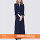 MeetMetro瑪依爾法式仙女連衣裙女2025秋新款高端氣質(zhì)純欲風(fēng)裙子禮服長裙 藏藍【現(xiàn)貨】 S