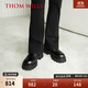 THOM WILLS增高皮鞋男厚底高跟真皮大頭cleanfit德比鞋男款冬季潮流鞋 黑色小牛D2151-1 41 /7.5碼