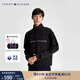 TOMMY HILFIGER秋冬男裝休閑通勤刺繡字母半拉鏈立領(lǐng)合身運動(dòng)衛衣 黑色BDS M （推薦：135-150斤）