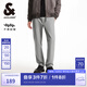杰克·瓊斯（JACK&JONES）男裝秋季男士褲子百搭易打理磨毛面料保暖直筒長(zhǎng)褲純色休閑褲男 知更鳥(niǎo)灰E40 常規(guī) 知更鳥(niǎo)灰E40 S 170
