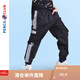鉛筆俱樂(lè)部男童長(zhǎng)褲中大童休閑褲子2024春裝新款兒童束腳工裝褲 黑色 130
