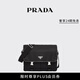 PRADA/普拉達【禮物】男士再生尼龍和Saffiano皮革大號單肩包 黑色