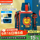 杯具熊（BEDDYBEAR）復古雙飲蓋兒童保溫杯帶吸管兒童水杯大容量學(xué)生杯子620ml小獅子
