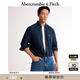 ABERCROMBIE & FITCH男裝春秋經(jīng)典小麋鹿美式復(fù)古通勤牛仔布襯衫KI125-4040 深色 S (175/92A)