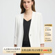 PRICH時尚通勤無領(lǐng)西裝2025夏季新款商務(wù)休閑一粒扣外套女 39象牙白色 S (160)