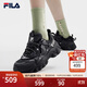 FILA斐樂(lè )女鞋運動(dòng)鞋復古老爹鞋楊冪同款貓爪5代春季舒適輕盈休閑鞋 黑-BK 39