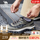 駱駝（CAMEL）戶外運動鞋休閑鞋復古緩震厚底登山徒步男鞋子 2069綠色/網(wǎng)面款 偏大，拍小一碼 42