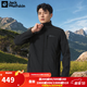 Jack Wolfskin狼爪夾克男春秋款戶(hù)外運動(dòng)防風(fēng)防潑水徒步登山軟殼夾克外套 A62521A-6000/黑色 XL 180/104A