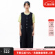 幻走（MOVEUP）2025夏季新款.FUN系列純棉織嘜腰繩多口袋牛仔連體褲女 牛仔黑 L